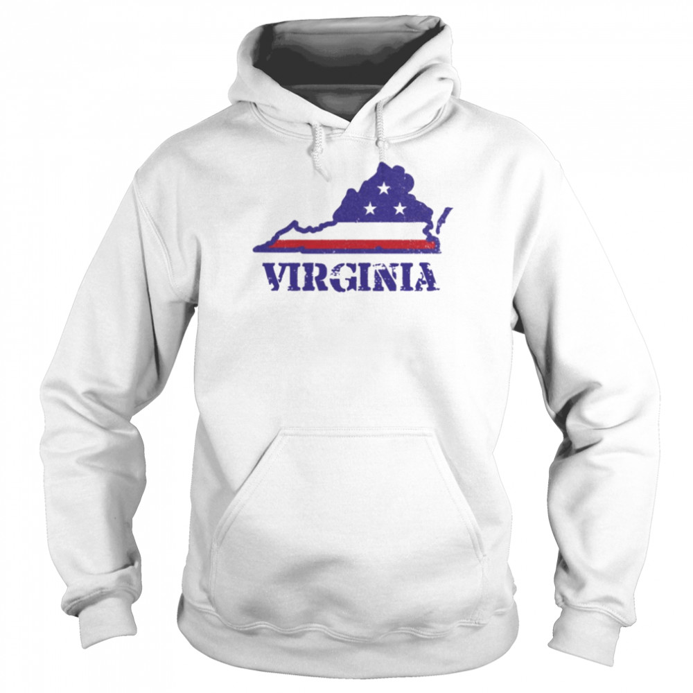 Retro Virginia State United States Of America  Unisex Hoodie