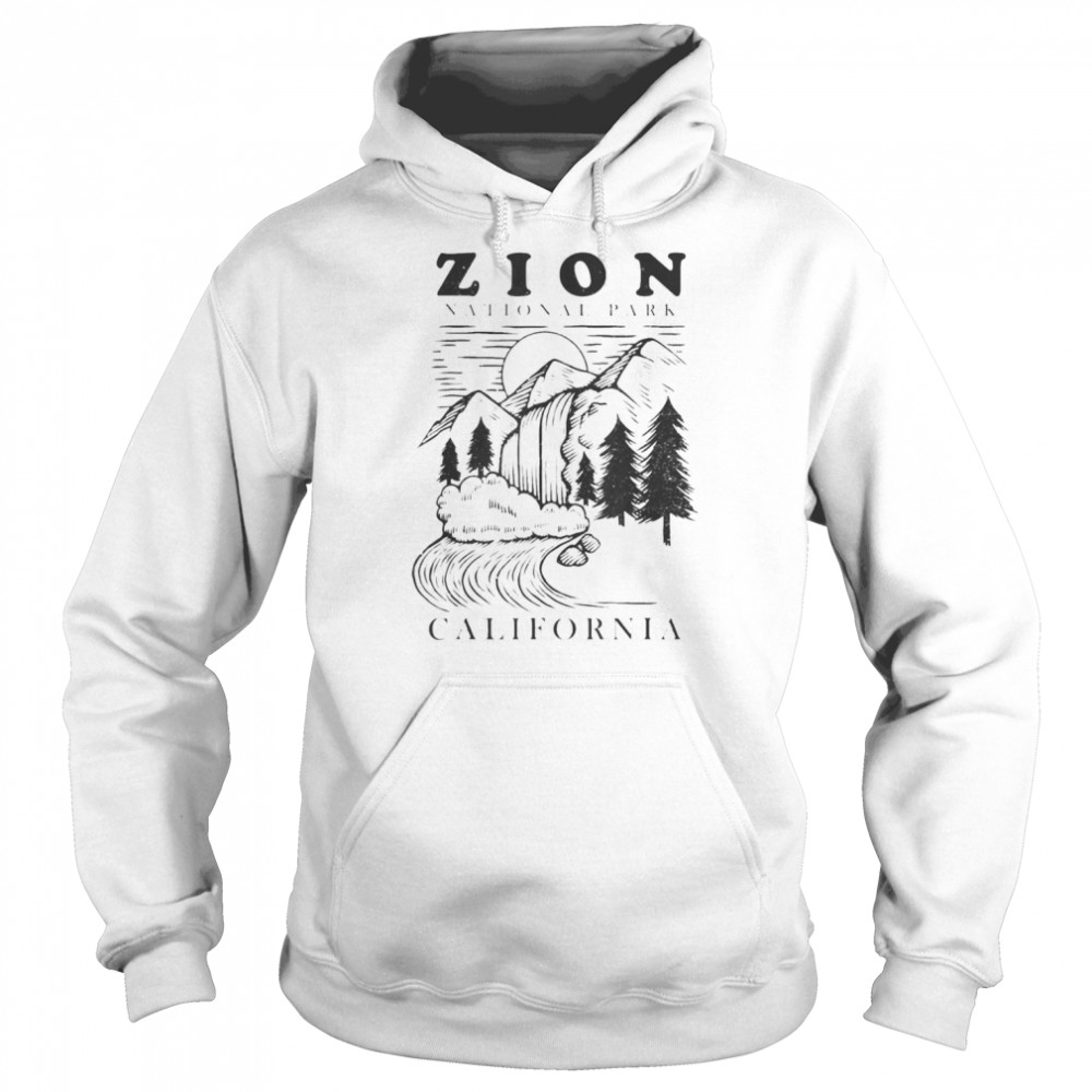 Road Trip Mount Zion National Park Utah Wilderness Waterfall Shirt Unisex Hoodie