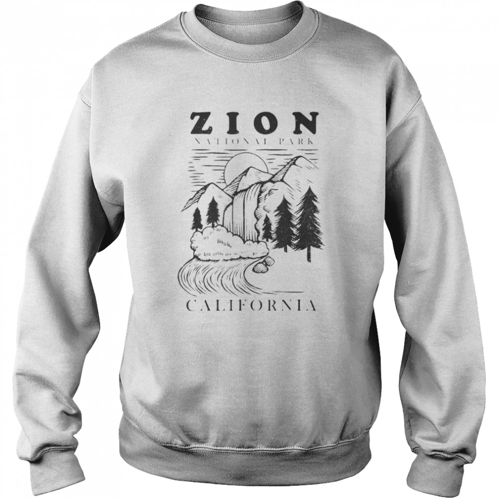 Road Trip Mount Zion National Park Utah Wilderness Waterfall Shirt Unisex Sweatshirt