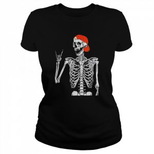 Rocker Skeleton Hand Rock On Costume Halloween T-Shirt Classic Women's T-shirt