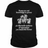 Roses are red knowledge is power  Classic Men's T-shirt