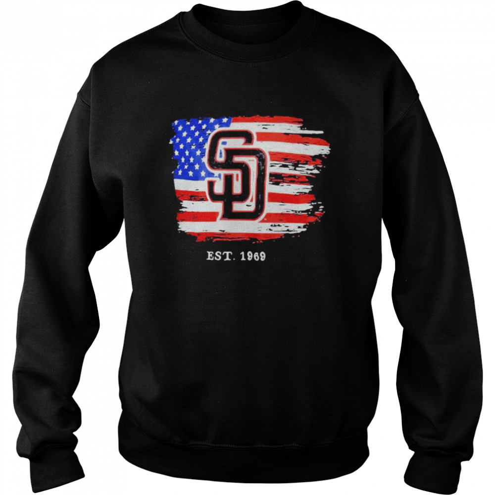 San Diego Padres Est 1969 4th Of July Shirt Unisex Sweatshirt