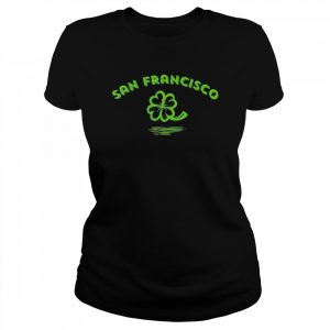 San Francisco California Irish American Vintage Shamrock Shirt Classic Women's T-shirt