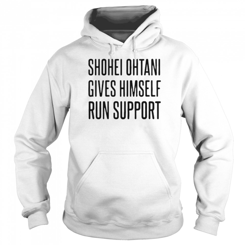 Shohei Ohtani Gives Himself Run Support  Unisex Hoodie