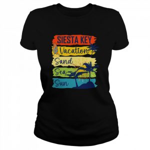 Siesta Key Florida Island Beach Vacartion Sand Sea Sun  Classic Women's T-shirt