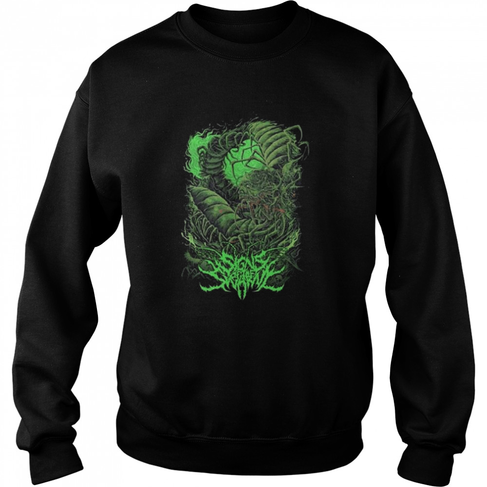 Signs of the swarm merch green insectum premium  Unisex Sweatshirt