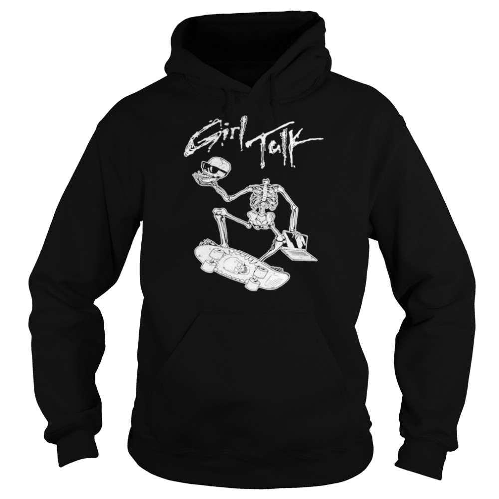 Skeleton girl talk  Unisex Hoodie