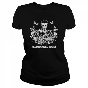 Skeleton read banned books  Classic Women's T-shirt