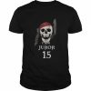 Skull I am juror 15  Classic Men's T-shirt