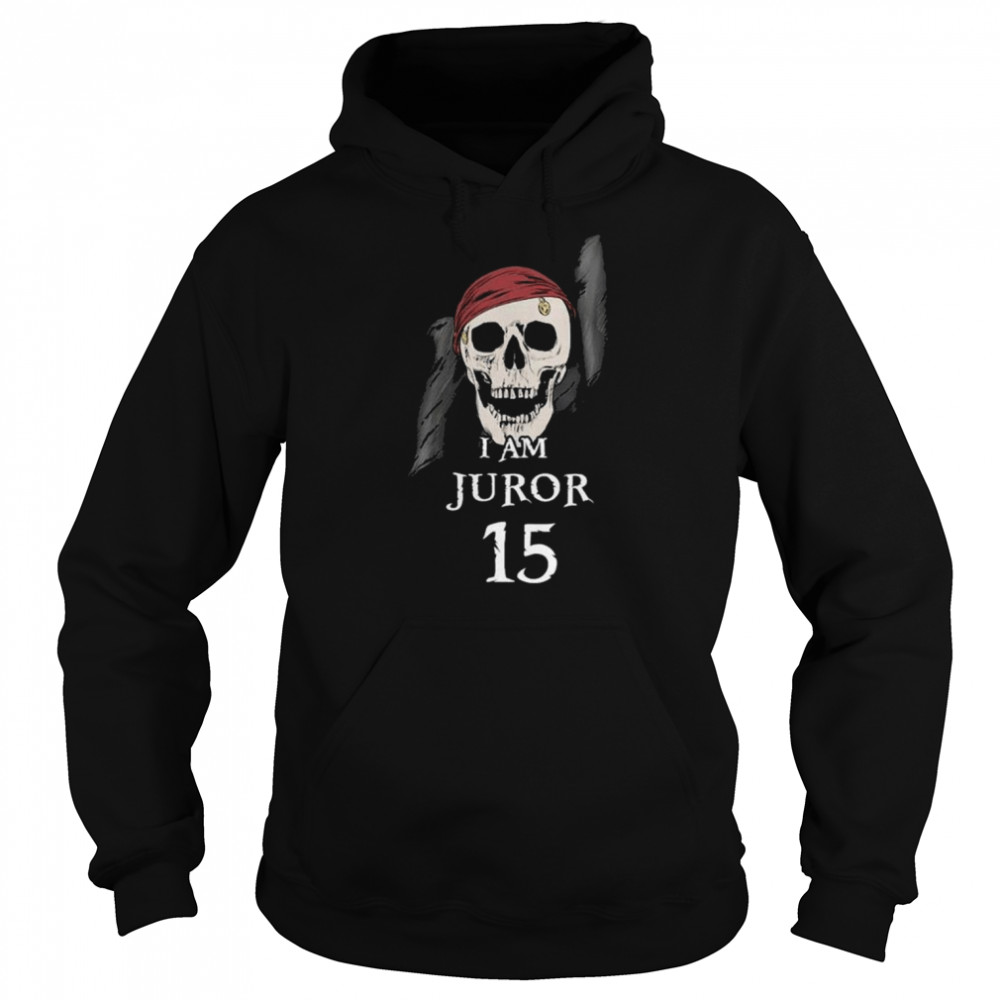 Skull I am juror 15  Unisex Hoodie