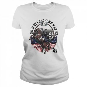 Skull one if by land two if by sea 70  Classic Women's T-shirt