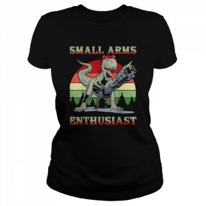 Small Arms Enthusiast T-rex Dinosaur Gun Vintage T-Shirt Classic Women's T-shirt