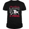 Sometimes love has 3 paws  Classic Men's T-shirt