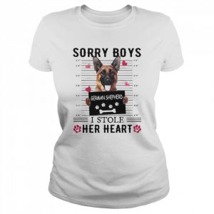 Sorry Boys German Shepherd I Stole Her Heart Shirt Classic Women's T-shirt