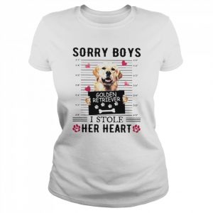 Sorry Boys Golden Retriever I Stole Her Heart Shirt Classic Women's T-shirt