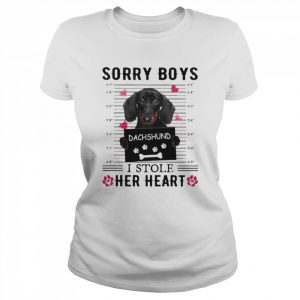 Sorry Boys I Stole Her Heart Dachshund Dog Shirt Classic Women's T-shirt