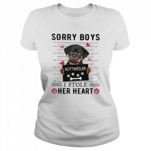 Sorry Boys Rottweiler I Stole Her Heart Shirt Classic Women's T-shirt