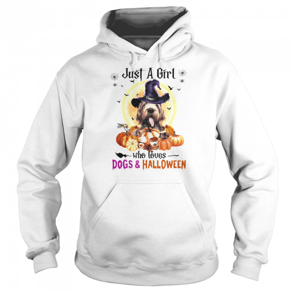 Spinone Italiano Just A Girl Who Loves Dogs And Halloween Shirt Unisex Hoodie