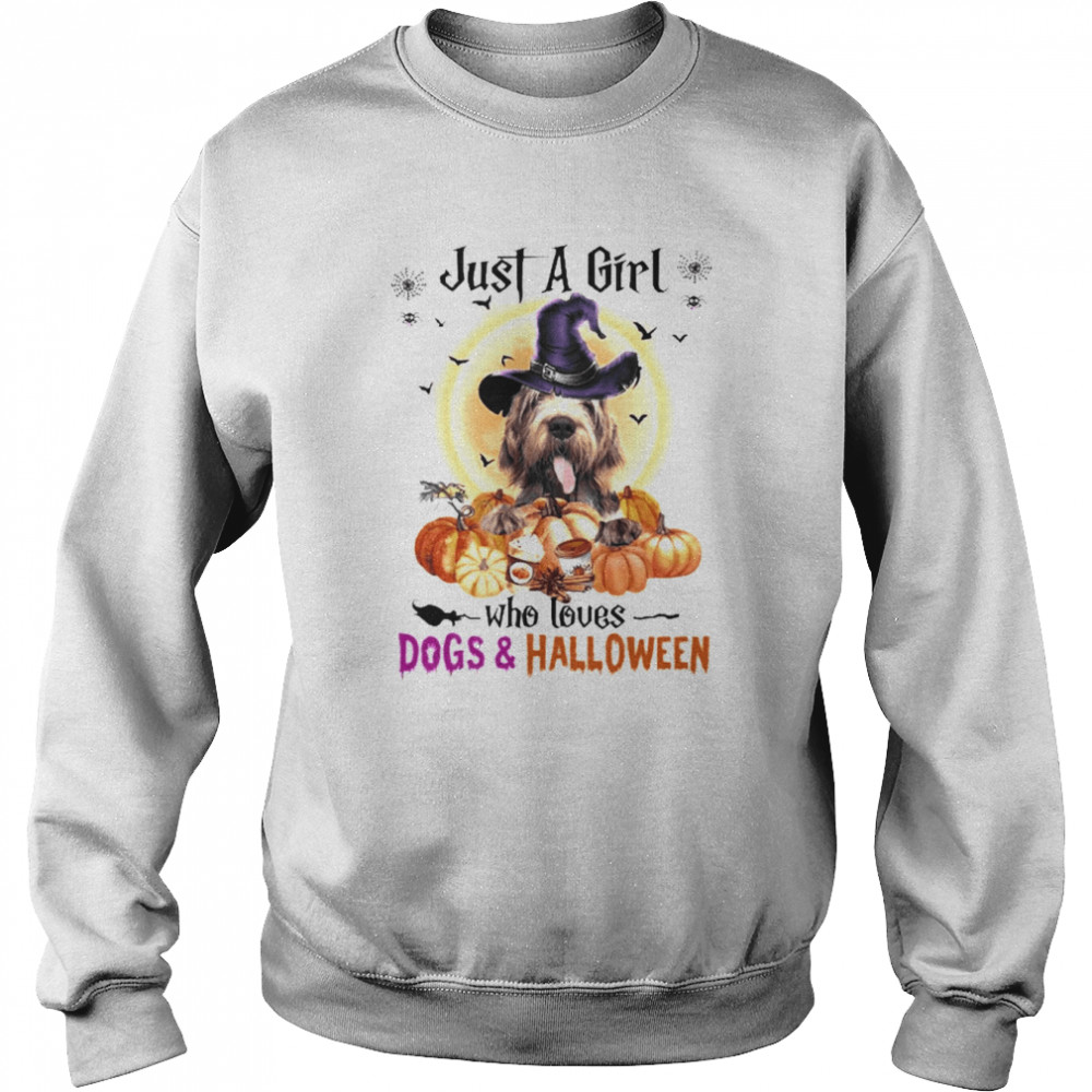 Spinone Italiano Just A Girl Who Loves Dogs And Halloween Shirt Unisex Sweatshirt