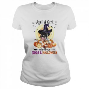 Standard Schnauzer Just A Girl Who Loves Dogs And Halloween Shirt Classic Women's T-shirt