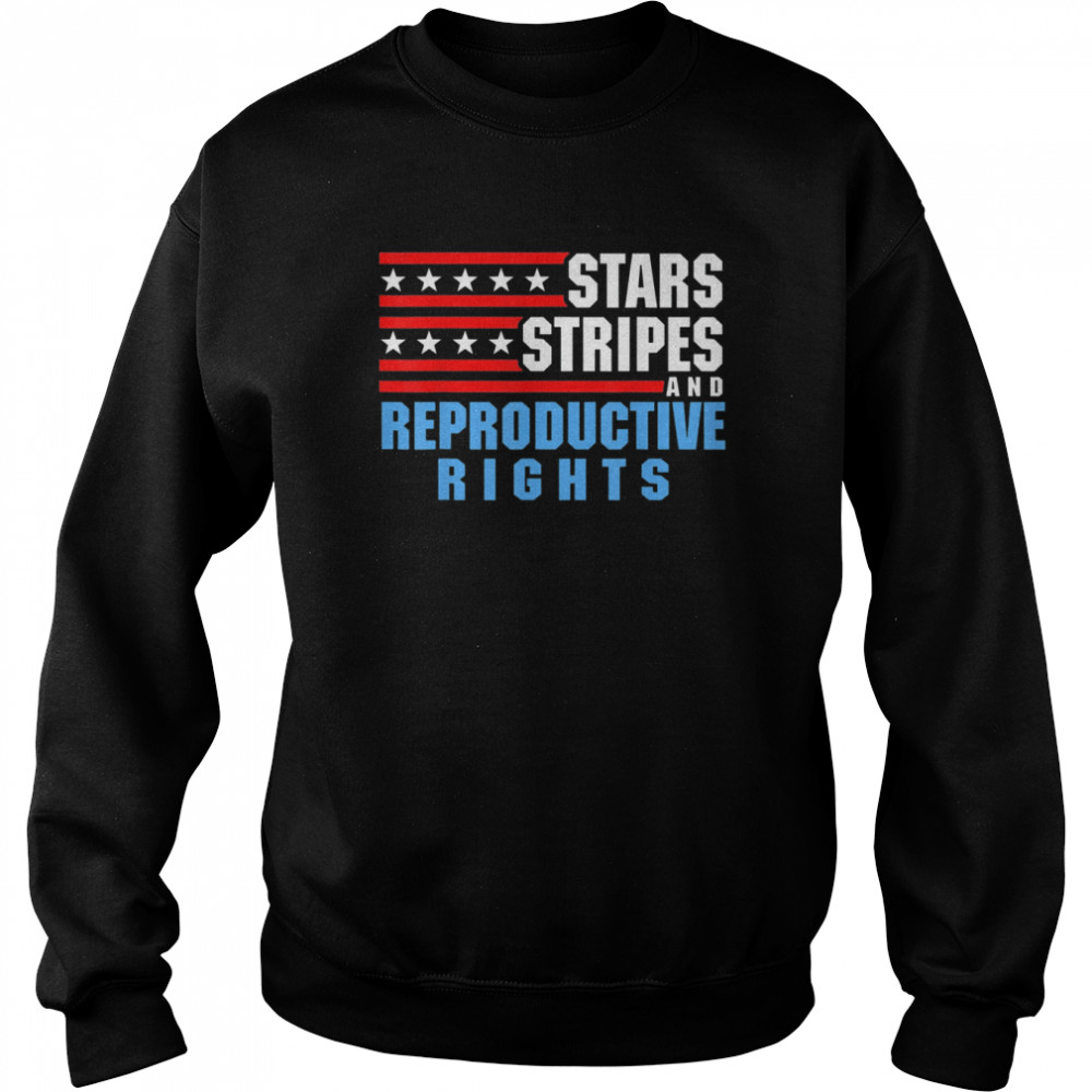 Stars Stripes Reproductive Rights Patriotic USA Flag Shirt Unisex Sweatshirt