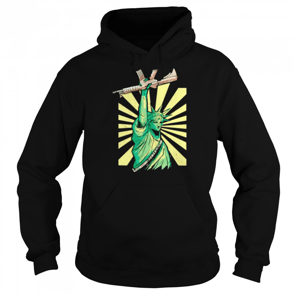 Statue Of Liberty With Ar-15  Unisex Hoodie