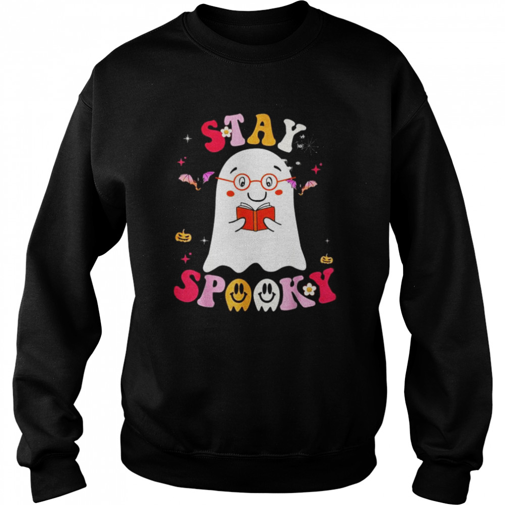 Stay spooky cute ghost with flowers halloween costume  Unisex Sweatshirt