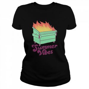 Summer Vibes Fire Fire Vintage Art Shirt Classic Women's T-shirt