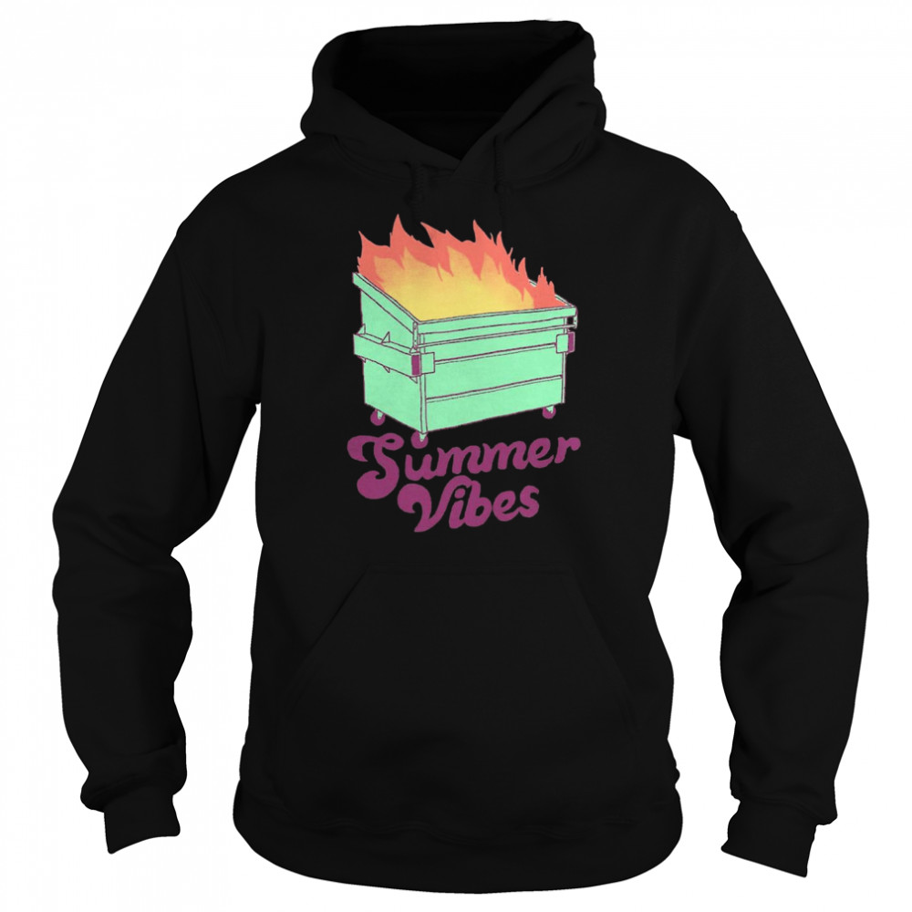 Summer Vibes Fire Fire Vintage Art Shirt Unisex Hoodie