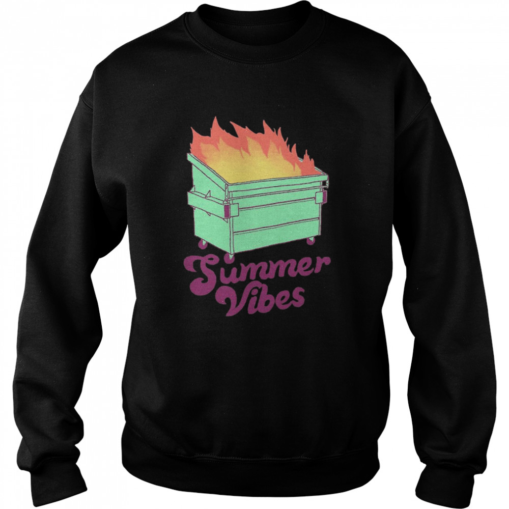 Summer Vibes Fire Fire Vintage Art Shirt Unisex Sweatshirt