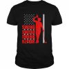 Swing Swear Drink Repeat Golf Lover American flag  Classic Men's T-shirt