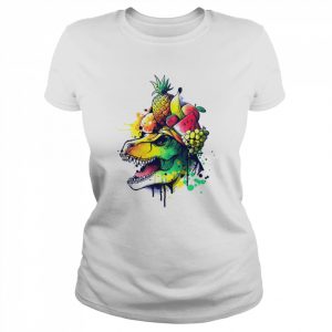 T Rex Fruit Hat Watermelon Summer  Classic Women's T-shirt