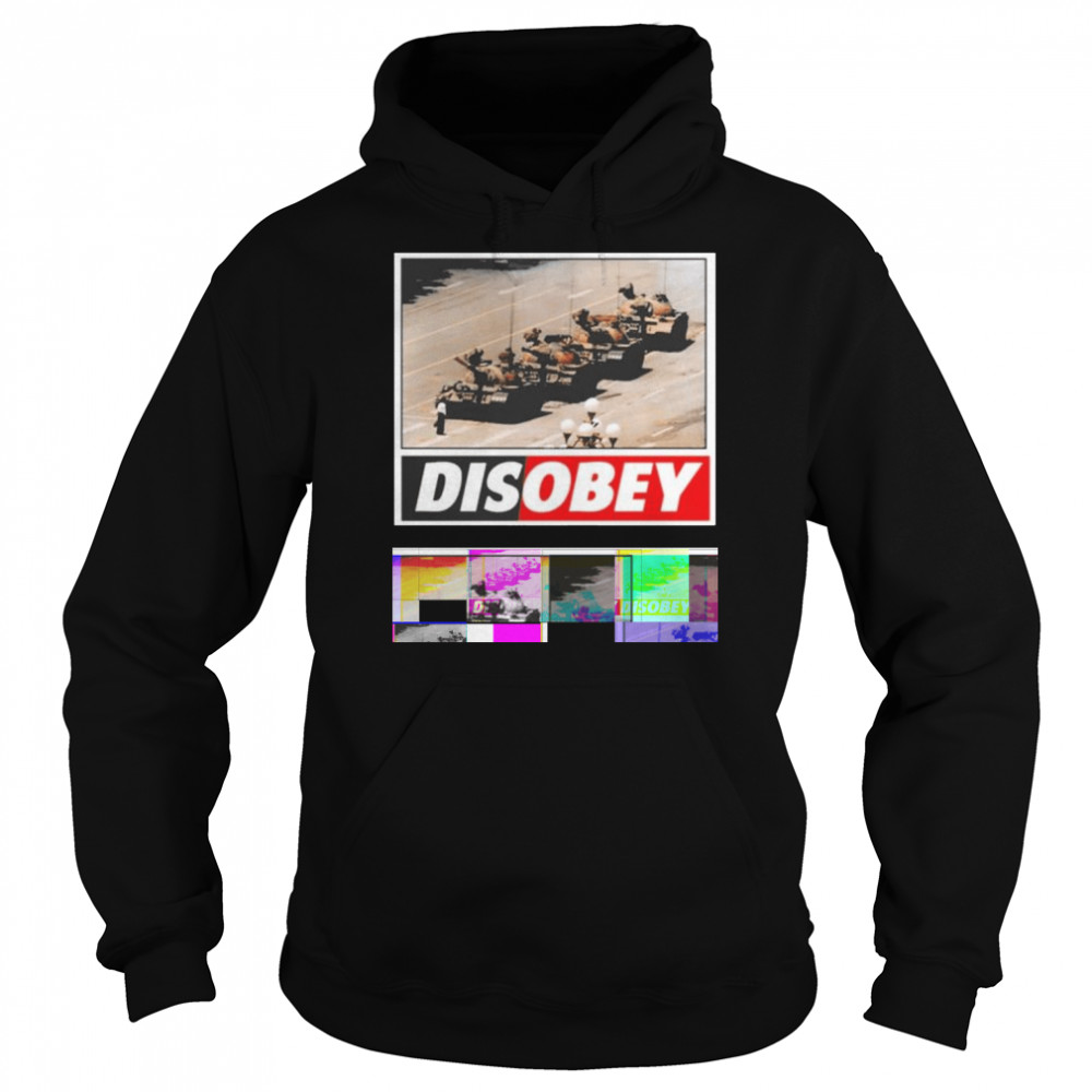 Tank man disobey 30th anniversary  Unisex Hoodie