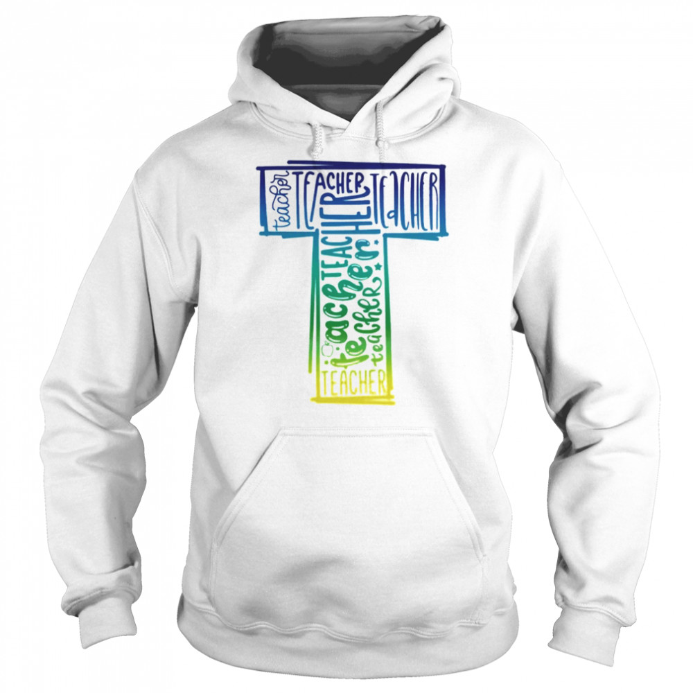 Teacher Typography Shirt Unisex Hoodie