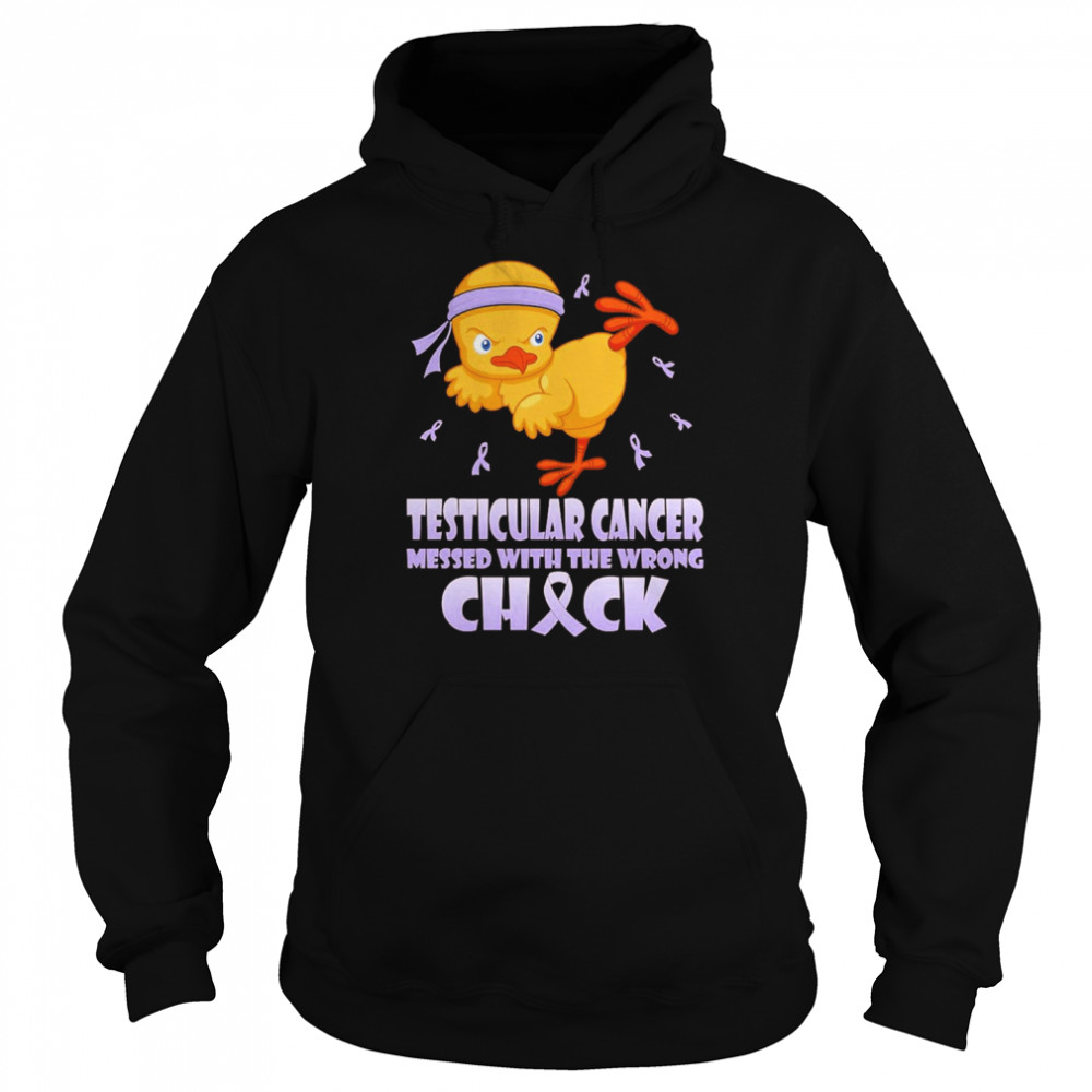 Testicular Cancer Messed With The Wrong CH & CK Shirt Unisex Hoodie