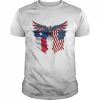 Texas American Flag Eagle United State  Classic Men's T-shirt