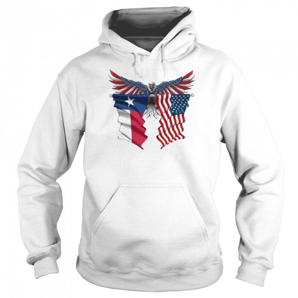 Texas American Flag Eagle United State  Unisex Hoodie