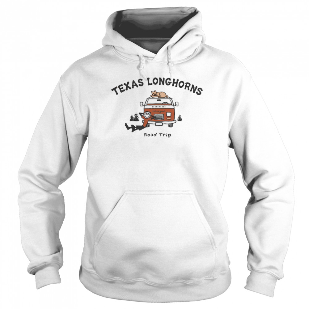 Texas Longhorns Life Is Good Road Trip  Unisex Hoodie