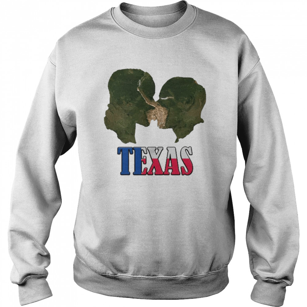 Texas State kissing  Unisex Sweatshirt