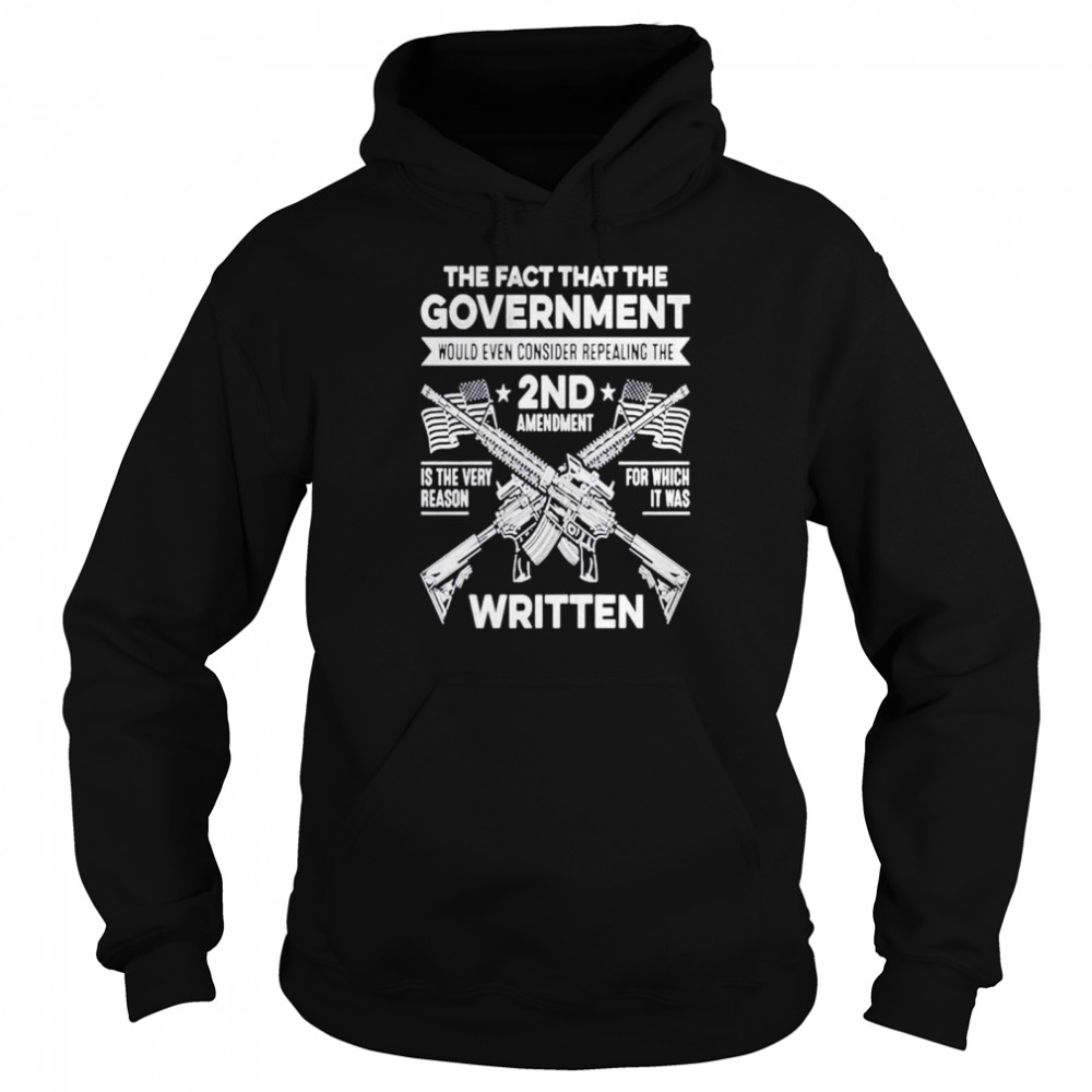 The Second Amendment Shall Not Be Infringed American Flag  Unisex Hoodie