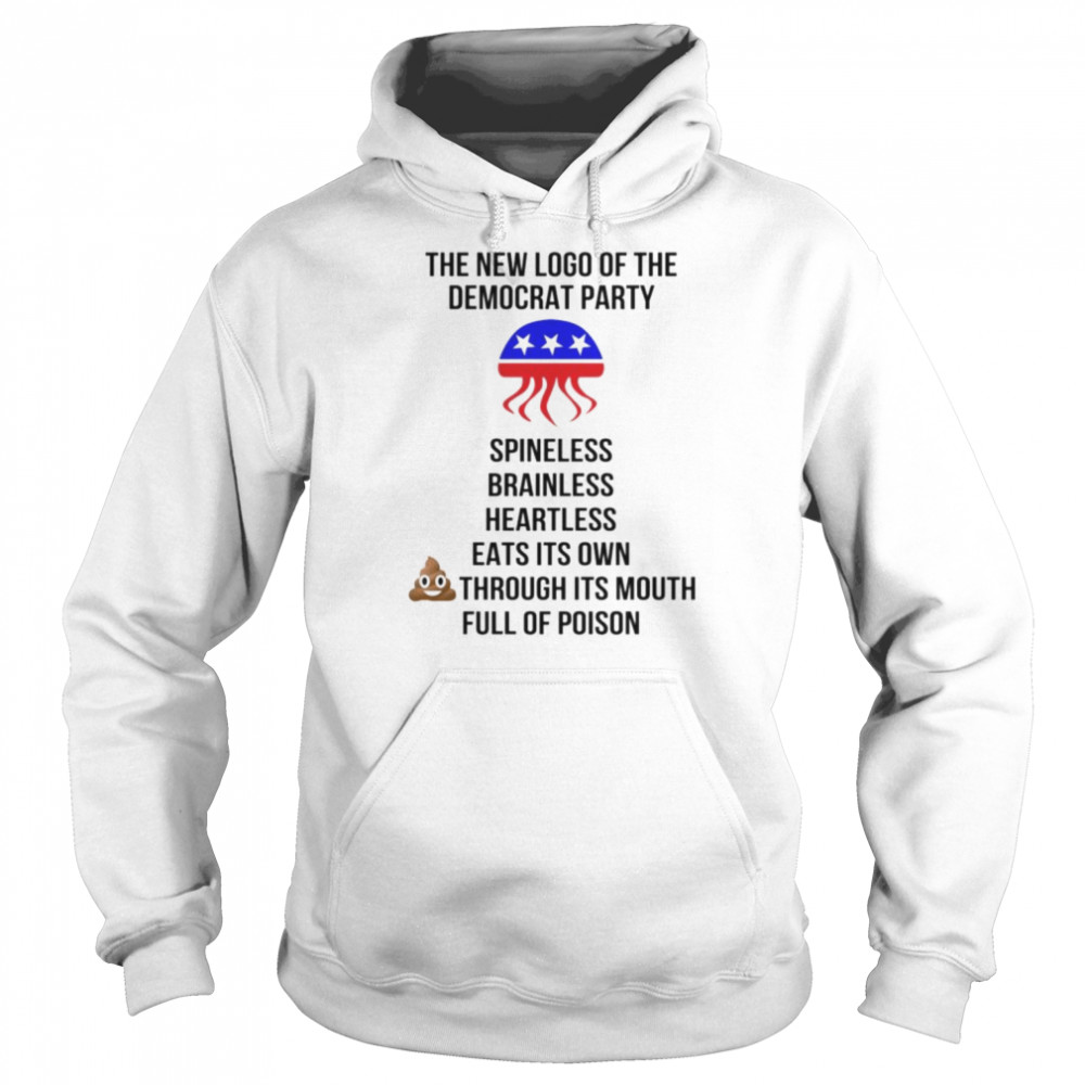 The new logo of democrat party spineless brainless  Unisex Hoodie