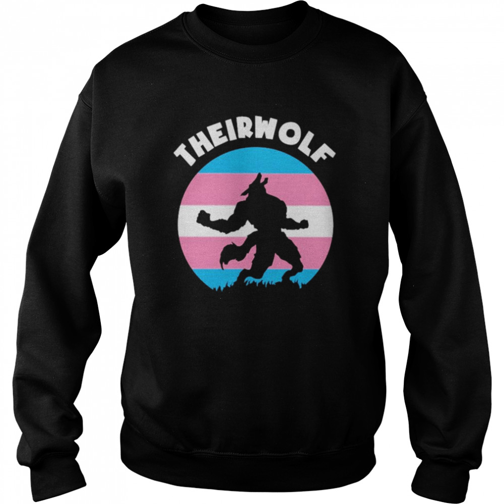 Theirwolf trans pride lgbt  Unisex Sweatshirt