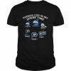 Things I do in my spare time go cruising watch cruising  Classic Men's T-shirt