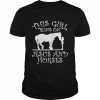 This Girl Runs On Jesus And Horse Shirt Classic Men's T-shirt