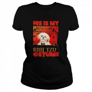 This is my CREAM Shih Tzu Costume vintage Halloween  Classic Women's T-shirt