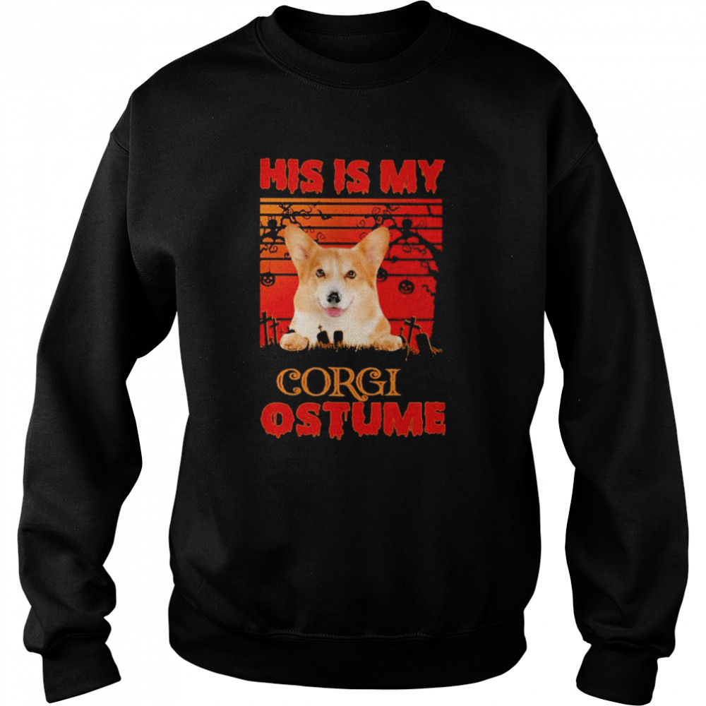 This is my Corgi Costume vintage Halloween  Unisex Sweatshirt