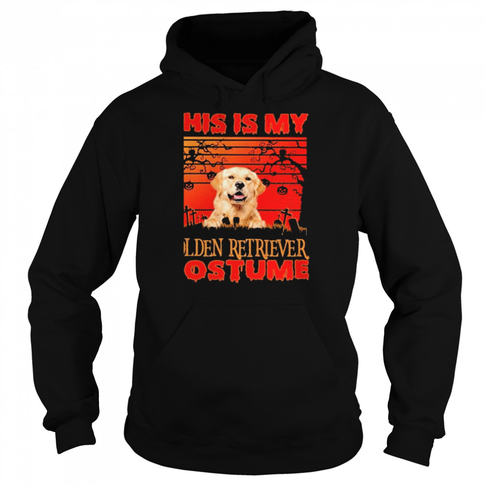 This is my Golden Retriever Costume vintage Halloween  Unisex Hoodie