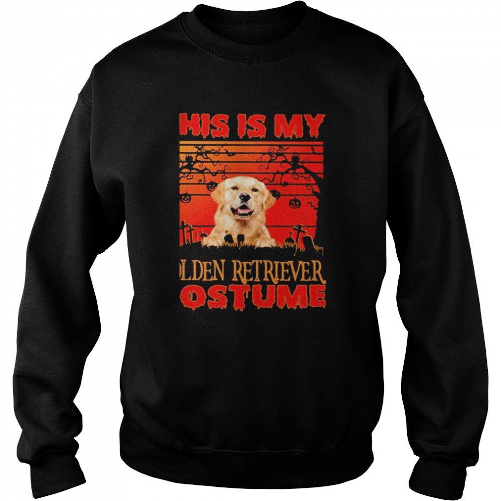 This is my Golden Retriever Costume vintage Halloween  Unisex Sweatshirt