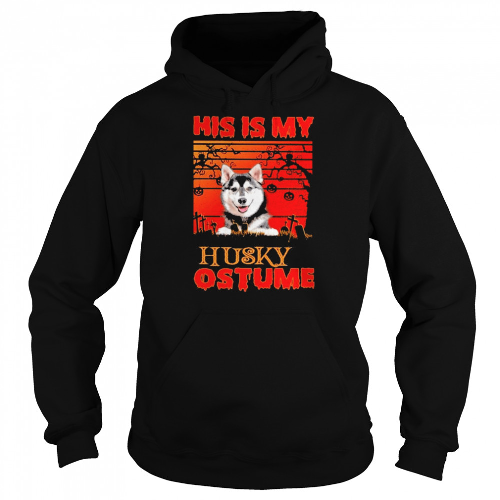 This is my Husky Costume vintage Halloween  Unisex Hoodie