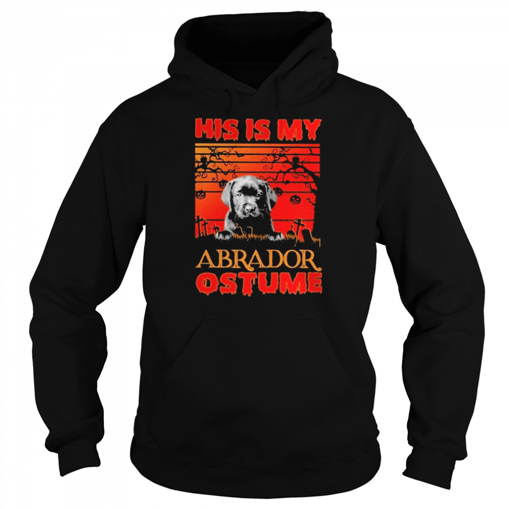 This is my Labrador Costume vintage Halloween  Unisex Hoodie